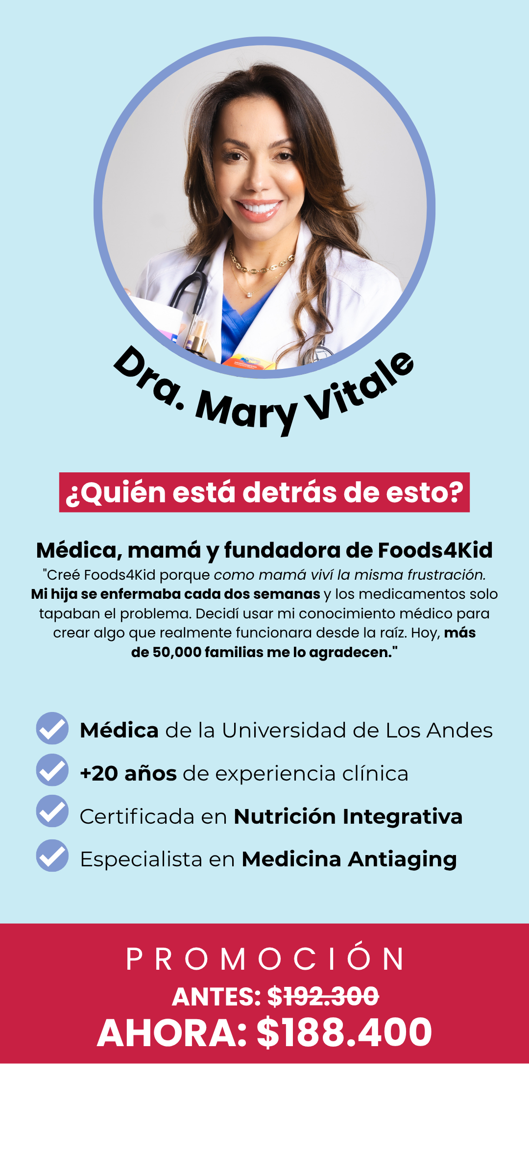 Dra. Mary Vitale – Foods4Kid